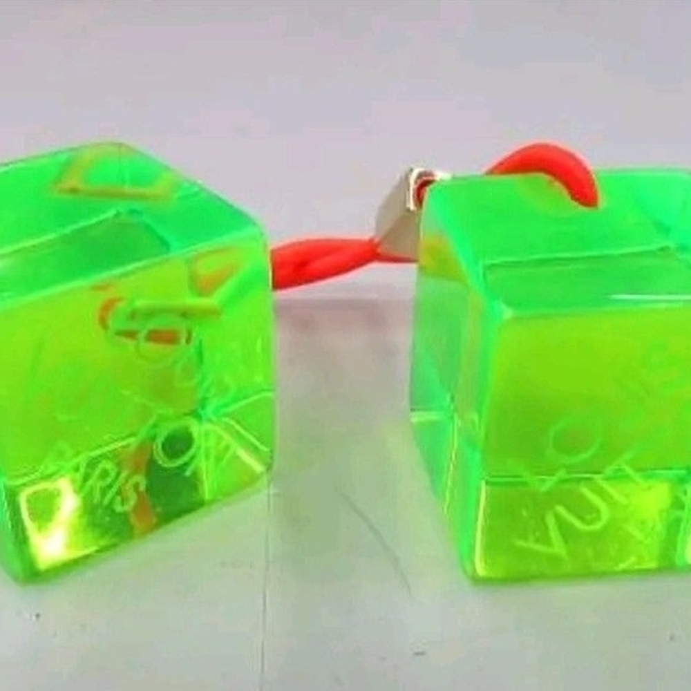 Louis Vuitton Green and Red Puzzle Cubes